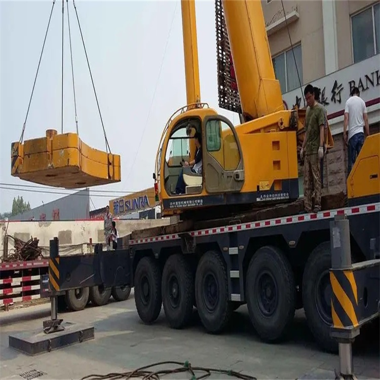 文罗镇当地吊车出租|机器吊装|75吨|工厂搬迁服务